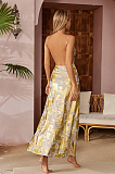 SUPER WHOLESALE | Remiel Backless Meatllic Maxi Dress