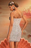 SUPER WHOLESALE | Spaghetti Butterfly Sequin Mini Dress