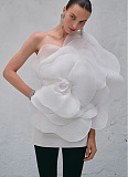 SUPER WHOLESALE | Big Flower One Shoulder Dress