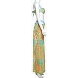 SUPER WHOLESALE | Alaqua Printed Swimwear Two Piece Set