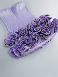 SUPER WHOLESALE | Strapless Flower Mini Dress In Purple