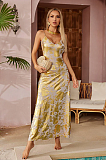 SUPER WHOLESALE | Remiel Backless Meatllic Maxi Dress