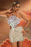 SUPER WHOLESALE | Sequin Scale Top In Mermaid