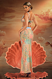 SUPER WHOLESALE | Alaqua Printed Swimwear Two Piece Set