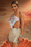SUPER WHOLESALE | Sequin Scale Top In Mermaid