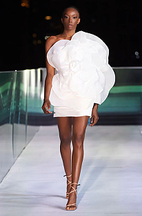 SUPER WHOLESALE | Big Flower One Shoulder Dress