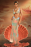SUPER WHOLESALE | Alaqua Printed Swimwear Two Piece Set