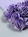 SUPER WHOLESALE | Strapless Flower Mini Dress In Purple