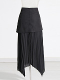 SUPER WHOLESALE | Patchwork Pleated Skirt