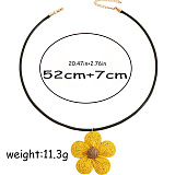SUPER WHOLESALE | Diasy Flower Knitted  Necklace