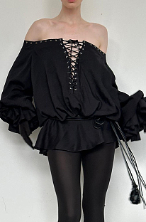 SUPER WHOLESALE | Lace Up Mini Dress