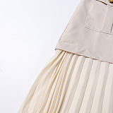 SUPER WHOLESALE | Patchwork Pleated Skirt