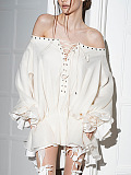 SUPER WHOLESALE | Lace Up Mini Dress