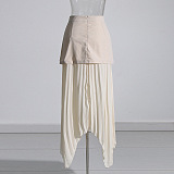 SUPER WHOLESALE | Patchwork Pleated Skirt