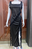 SUPER WHOLESALE | Split Wave Hem Dress