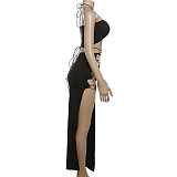SUPER WHOLESALE | Lace Up Skirt Set