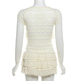 SUPER WHOLESALE | Mesh Chiffon Shorts Set