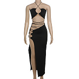 SUPER WHOLESALE | Lace Up Skirt Set
