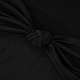 SUPER WHOLESALE | Twist Spaghetti Dress in Brown