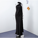 SUPER WHOLESALE | Open-back Long Dress