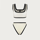 SUPER WHOLESALE |  Knitted  Suit in Two Tones