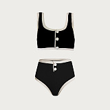 SUPER WHOLESALE |  Knitted  Suit in Two Tones
