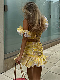 SUPER WHOLESALE | Wave Hem Tie-back Skirt Set(PRE ORDER)