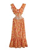 SUPER WHOLESALE | Open-back Off-shoulder Dress