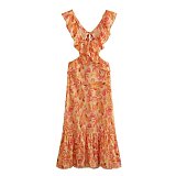 SUPER WHOLESALE | Open-back Off-shoulder Dress