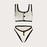 SUPER WHOLESALE |  Knitted  Suit in Two Tones