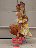 SUPER WHOLESALE | Wave Hem Tie-back Skirt Set(PRE ORDER)
