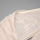 SUPER WHOLESALE |  Strapless Jumpsuit in Apricot