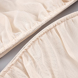 SUPER WHOLESALE |  Strapless Jumpsuit in Apricot