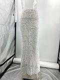 SUPER WHOLESALE |  Hollow-out Skirt Dress in White