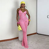 SUPER WHOLESALE |  Halter Jumpsuit in Pink