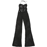 SUPER WHOLESALE |  Halter Jumpsuit in Black