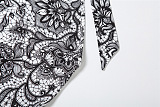 SUPER WHOLESALE |  Printed Open-back Jumpsuit