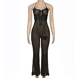 SUPER WHOLESALE |  Halter Jumpsuit in Black