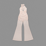 SUPER WHOLESALE |  Strapless Jumpsuit in Apricot