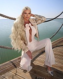 SUPER WHOLESALE |  Strapless Jumpsuit in Apricot