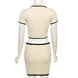 SUPER WHOLESALE |  Turtle Neck Skirt Set
