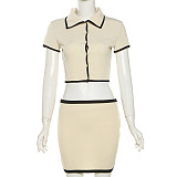 SUPER WHOLESALE |  Turtle Neck Skirt Set