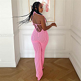 SUPER WHOLESALE |  Halter Jumpsuit in Pink