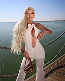 SUPER WHOLESALE |  Strapless Jumpsuit in Apricot