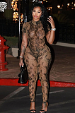 SUPER WHOLESALE |  Printed Open-back Jumpsuit