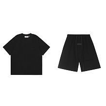 SUPER WHOLESALE | Printed Shirt Set in Black