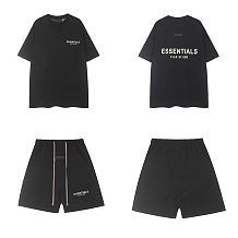 SUPER WHOLESALE | Printed Shirt Set in Black