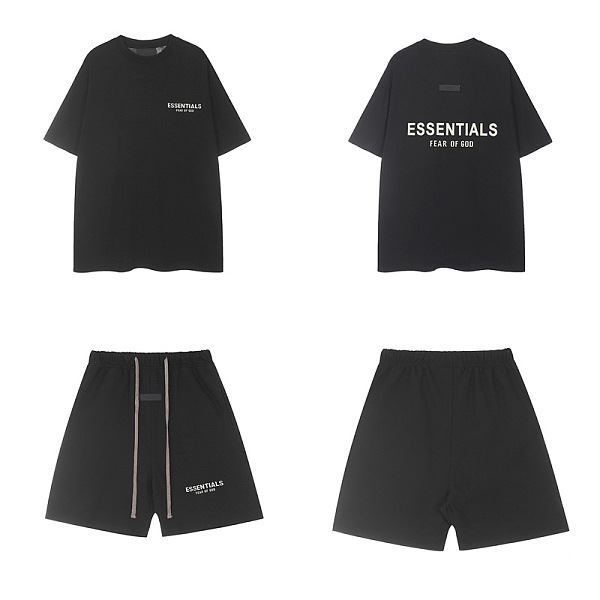 SUPER WHOLESALE | Printed Shirt Set in Black