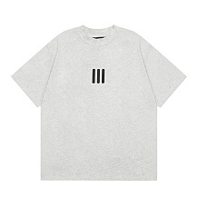 SUPER WHOLESALE | Printed Shirt Set in Light Grey