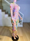 SUPER WHOLESALE |  Color-Blocked Slim-fit Dress